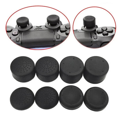 8-Piece Universal Silicone Thumbstick Grips | Anti-Slip Thumb Caps for PS4, PS5, Switch, Xbox Controllers