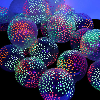 Glow Party Balloons 12 Inch Neon Latex Party Decor | 10 Pack