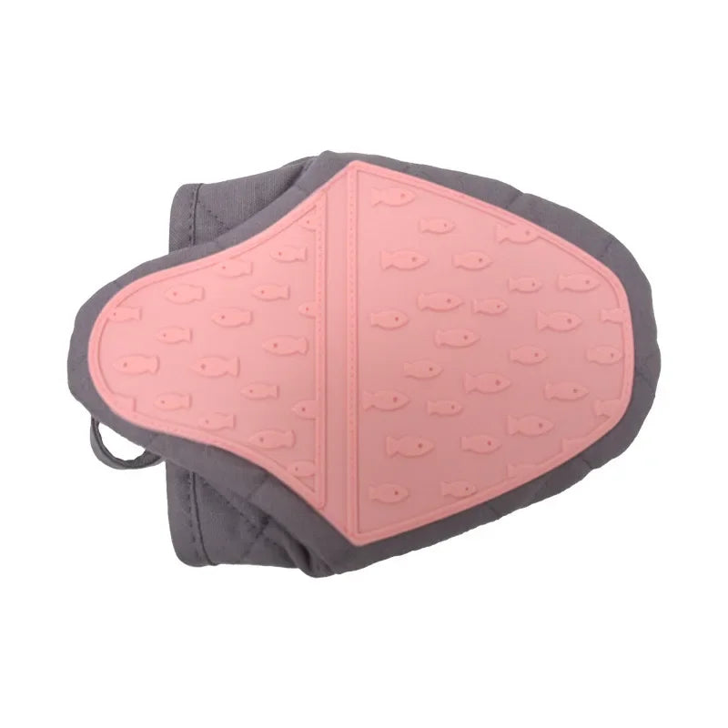 Manique de four en silicone anti-brûlure en forme de poisson | Gant de cuisine pour plats et plateaux chauds