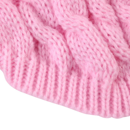 Classic Solid Knit Dog Sweater | Warm Winter Pullover for Small Breeds