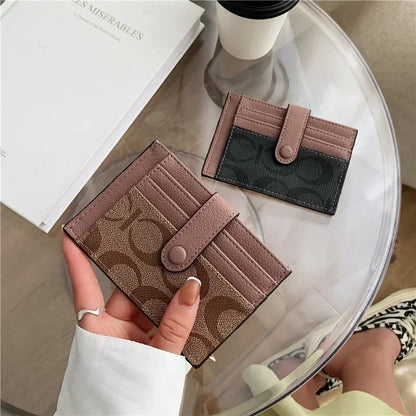 Compact Travel Wallet for Women | RFID Card Holder with Coin Purse