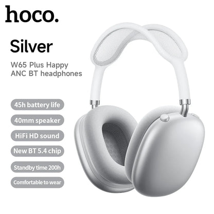 W65 Plus ANC Headphones with Magnetic Earmuffs
