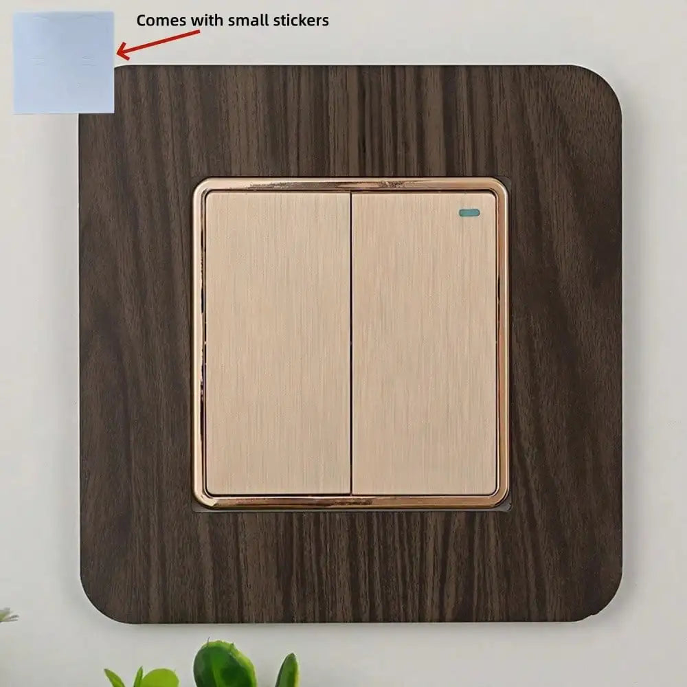 Square Switch Wall Sticker | Pre-stuck Decorative Switch Cover, 14.6x14.6cm