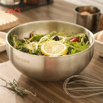 Bol à nouilles en acier inoxydable de haute qualité pour la maison, bol à soupe instantané esthétique, grand bol à riz et à salade de style coréen