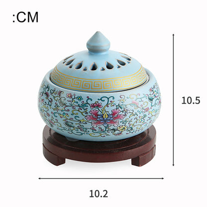 Electronic Incense Burner Ceramic Essential Oil Burner Timing Adjustable Temperature Wax Melter Warmer with USB Plug