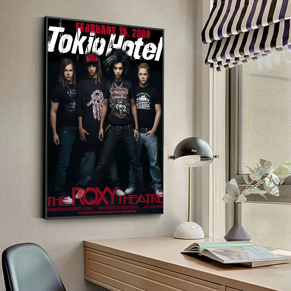 T-Tokio Hotel Poster Affiches HD Décoration Maison Chambre Bar Café Art Peinture Murale Photo