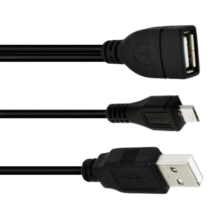 2-in-1 Micro USB to USB OTG Adapter with Power Cable | For Fire Stick, PlayStation Classic & More