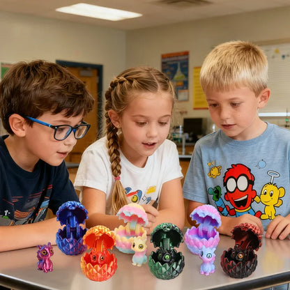 3D Printed Dragon Eggs with Mini Dragon Surprise Toys | Kids Party Favors and Easter Basket Fillers