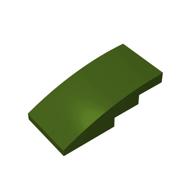 Slope, Curved 4 x 2 Building Block (Gobricks GDS-660) | Compatible with Lego 93606 Parts for DIY