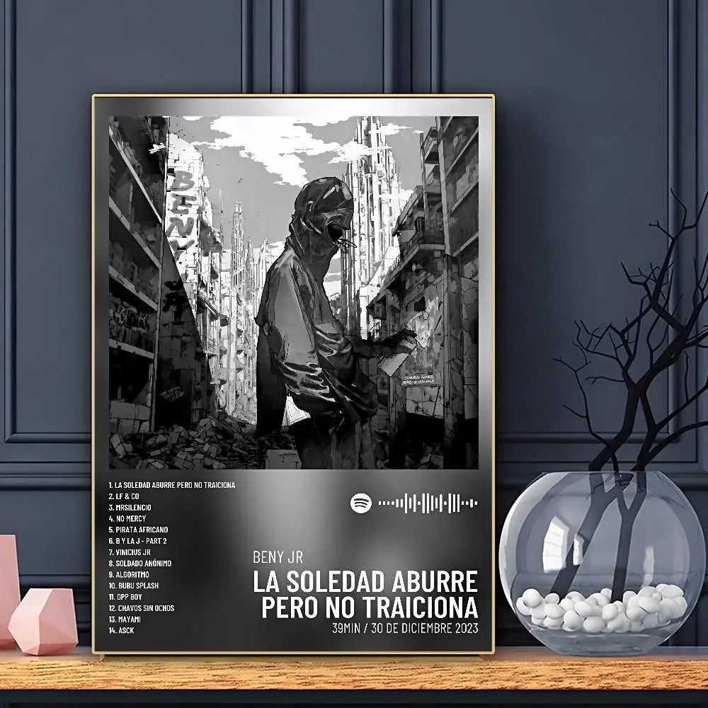 Affiche Rapper Beny Jr Art HD Mur Adhésif Étanche Décoration Maison Salon Bar
