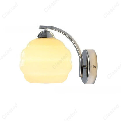 Applique murale LED Rétro Verre pour Salon Couloir Chambre Chevet Éclairage Décoratif E27