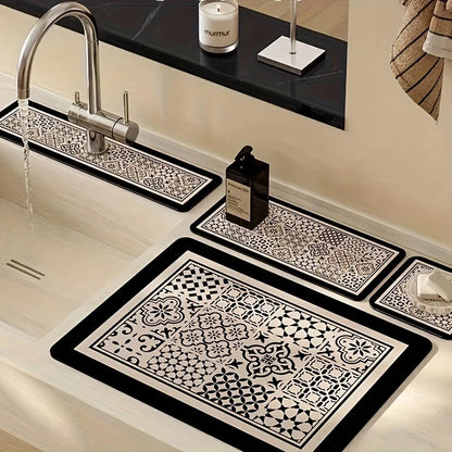 Diatom Mud Sink & Faucet Mat