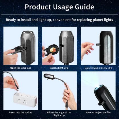 5V USB Plug-in Planet Projection Light | Halloween Christmas Ceiling Decor Lamp