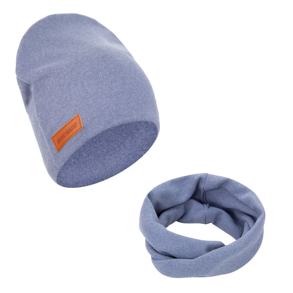 Soft Baby Turban Hat and Scarf Set | Faux Cashmere Winter Headwear for Newborns and Kids