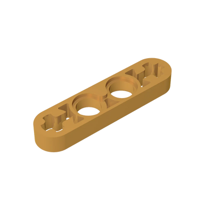 Gobricks GDS-690 Technical Liftarm Thin 1 x 4 with Axle Holes | Compatible Building Block Part 32449