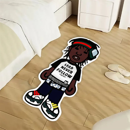 VIKAMA Cartoon Character Carpet Bedroom Decoration Cool Bedside Rugs Cartoon Rug For Bedroom Carpet For Live Room Home Decor