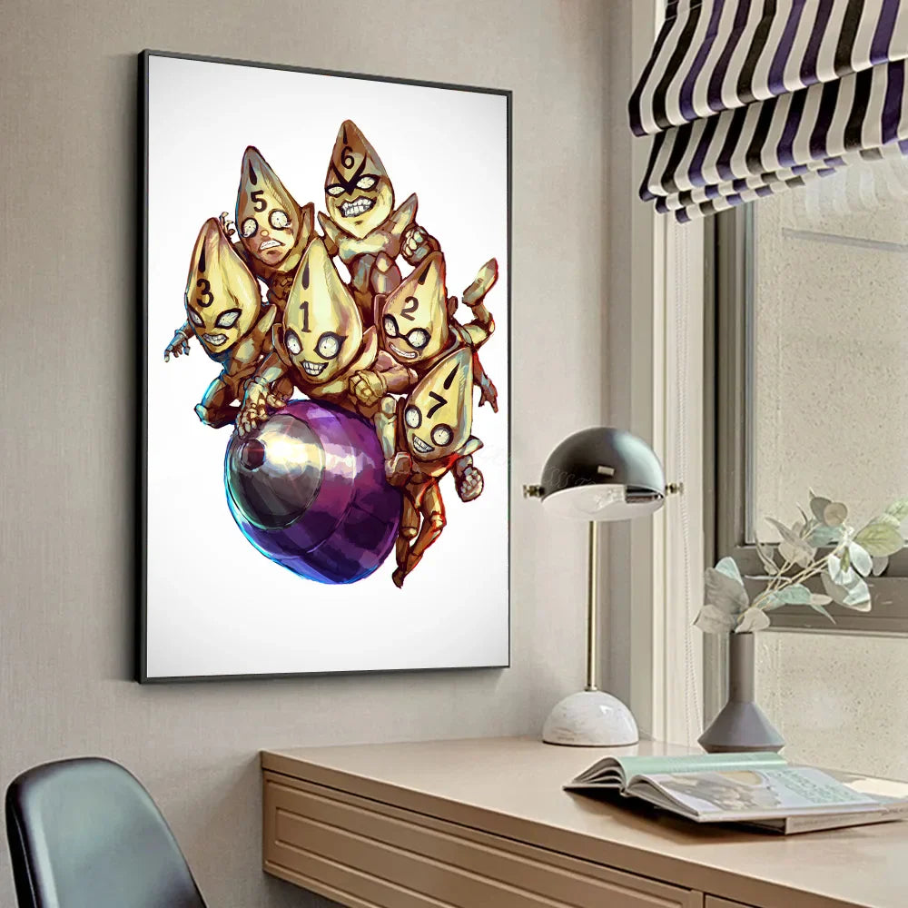J-JoJo Stand Poster Affiches HD Décoration Maison Chambre Bar Café Art Peinture Murale Image