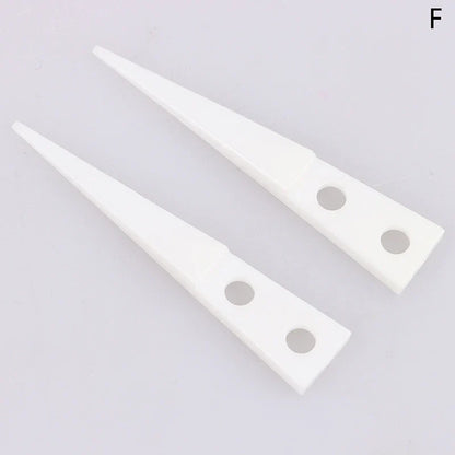 Anti-static Ceramic Tweezers Set | 2pcs Straight and Curved Tip for Electronics Repair