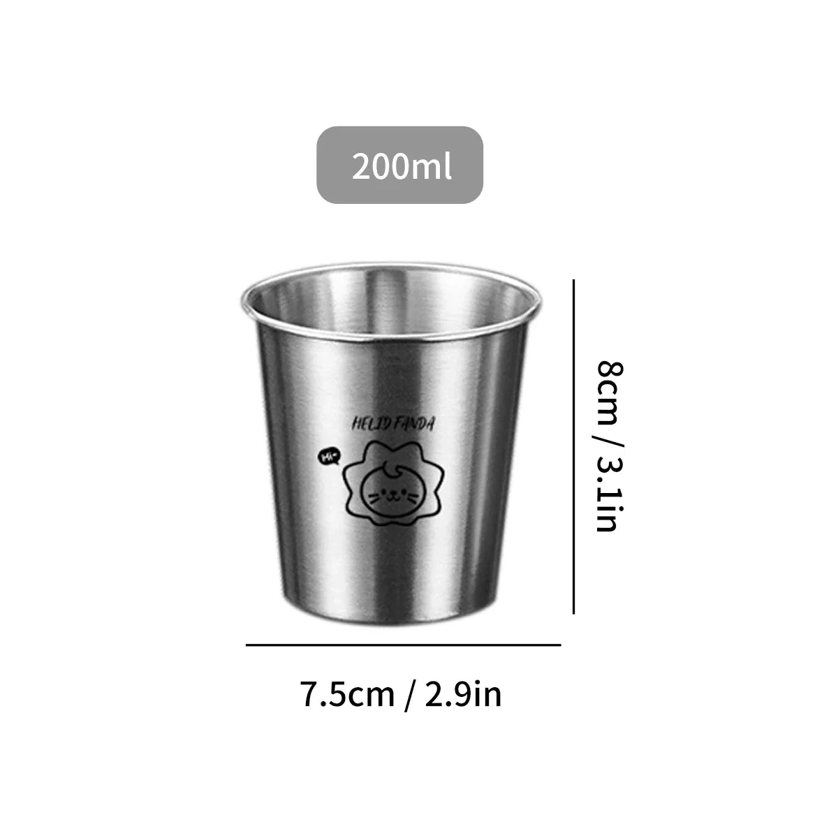 WORTHBUY 304 Stainless Steel Stackable Cup | Portable Metal Tumbler for Coffee, Beer, and Milk