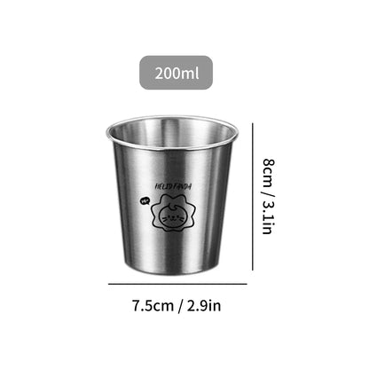 WORTHBUY 304 Stainless Steel Stackable Cup | Portable Metal Tumbler for Coffee, Beer, and Milk
