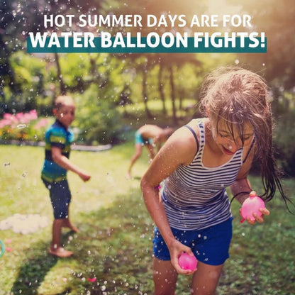 Automatic Fill Water Balloons 111Pcs | Rapid Self-Sealing Water Bombs for Outdoor Summer Fun