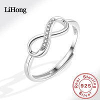 Lihong 925 Sterling Silver Mobius Ring | Unique Fashion Jewelry for Women