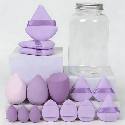 12pcs/15pcs Makeup Sponge Set | Super Soft Foundation Blender & Powder Puffs