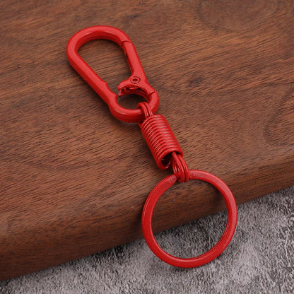 Vintage Brass Keychain Lanyard Snap Hook | Manual Rotate Carabiner Clip