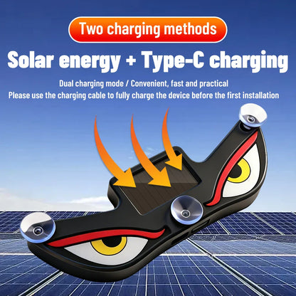 Monster Eye Antenna Flash Light | Solar Powered Car Decoration with Demon Eye Design