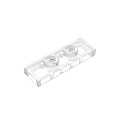 Gobricks GDS-1504 Plate, Modified 1 x 3 with 2 Studs (Double Jumper) | Compatible Building Block Piece