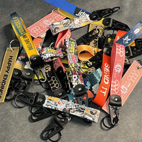 Nylon Key Strap Embroidery Lanyard | JDM Racing Car Keychain