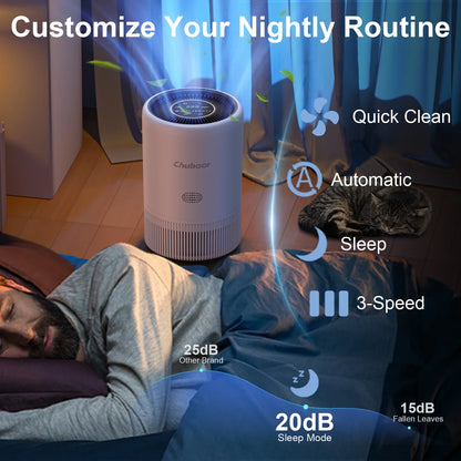 Smart Air Purifier with HEPA Filter App Control PM2.5 for Bedroom Pets Home