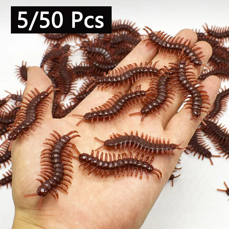 Realistic Rubber Cockroach Prank Props | 5-50 Pieces Set