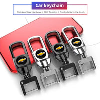 Chevrolet Metal Keychain Key Ring | Car Logo Pendant for Auto Accessories