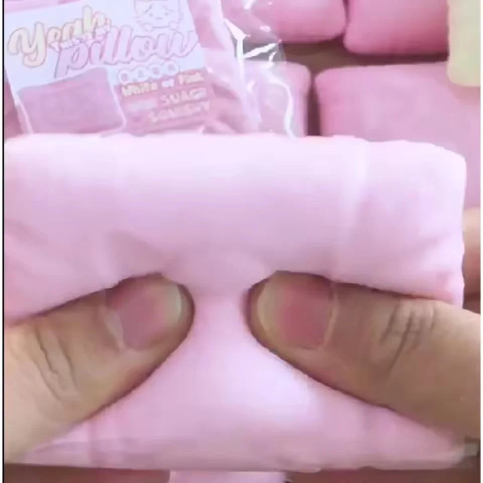 Coussin chat moelleux de simulation anti-stress | Jouet sensoriel à montée lente