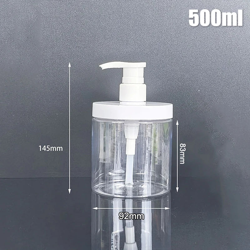 Refillable Pump Dispenser Bottle | Wide Mouth Travel Size for Soap, Shampoo, and Lotion