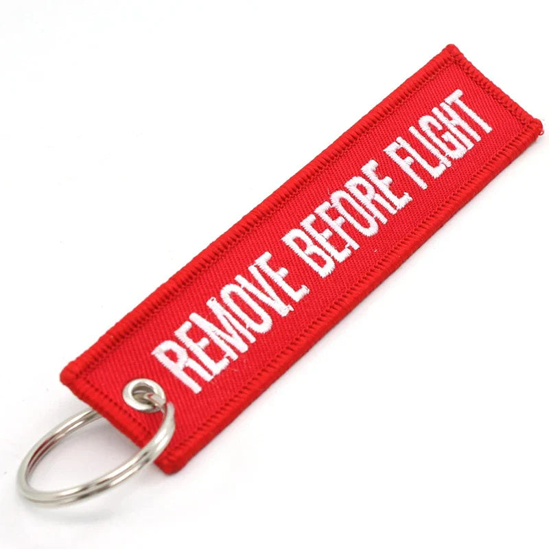 5PCS Remove Before Flight Keychain | Aviation Jet Tag Key Holder Set