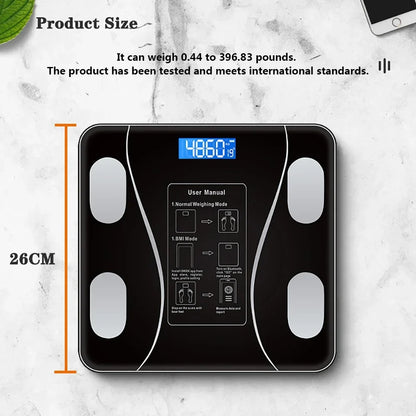 Smart Bluetooth Digital Scale – USB Rechargeable with LED Display and App Sync