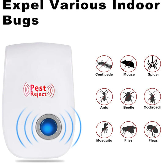Ultrasonic Pest Repeller | Electronic Electromagnetic Mosquito and Rodent Control Device