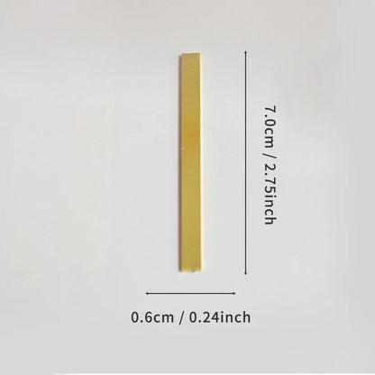 Golden Self Adhesive House Number Metal English Alphabet Letters for Apartment Room Door Plate Table Mailbox Number Stickers 7cm