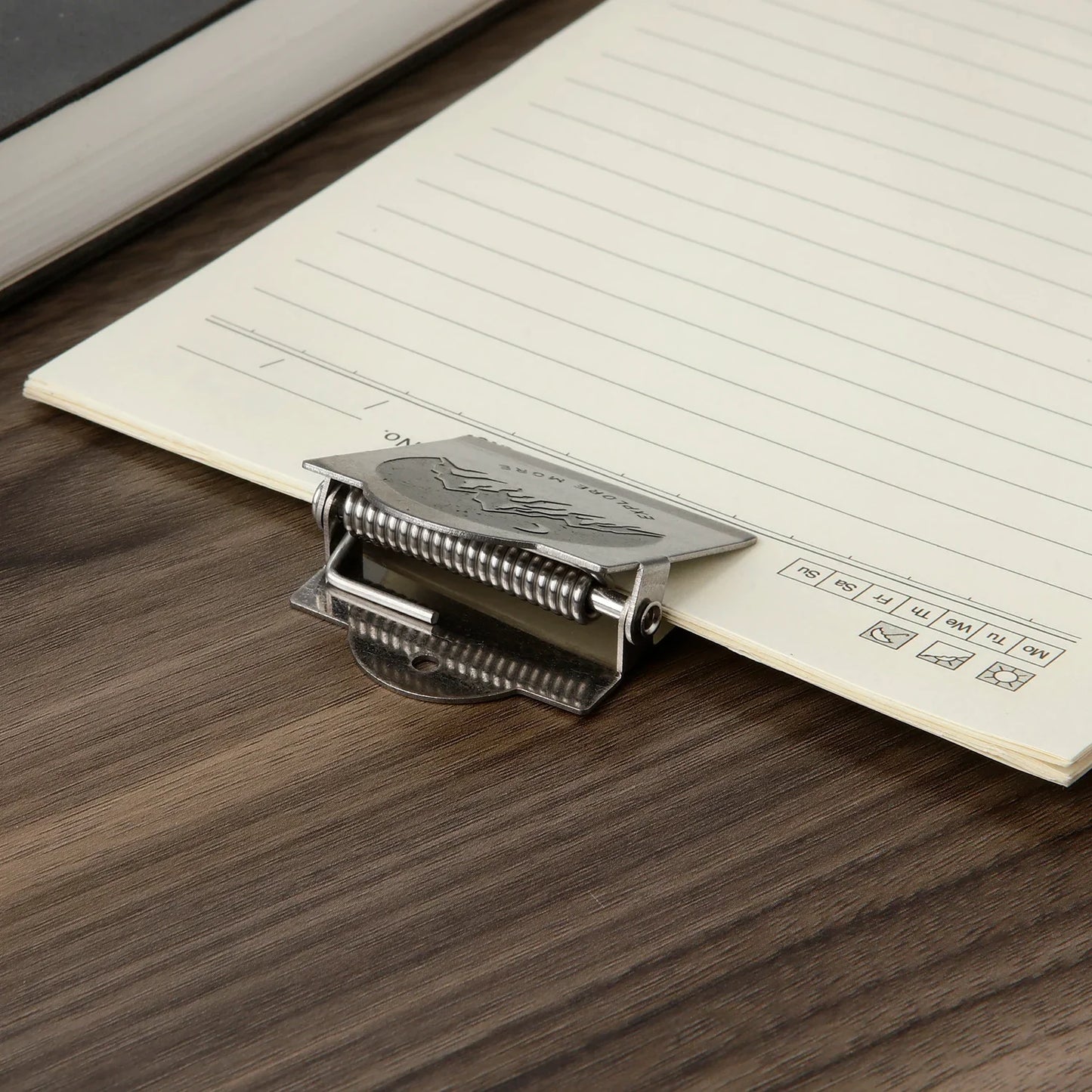 1 pince à papier rétro en métal, format 40 mm, pour la reliure de notes, de lettres et de documents, fournitures de bureau et scolaires