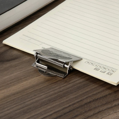 1 pince à papier rétro en métal, format 40 mm, pour la reliure de notes, de lettres et de documents, fournitures de bureau et scolaires