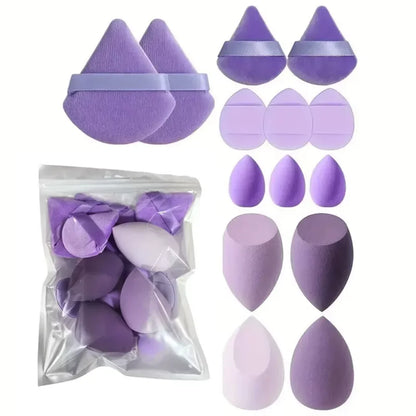 14PCS Makeup Sponge Set | Foundation Blender & Powder Puff Kit