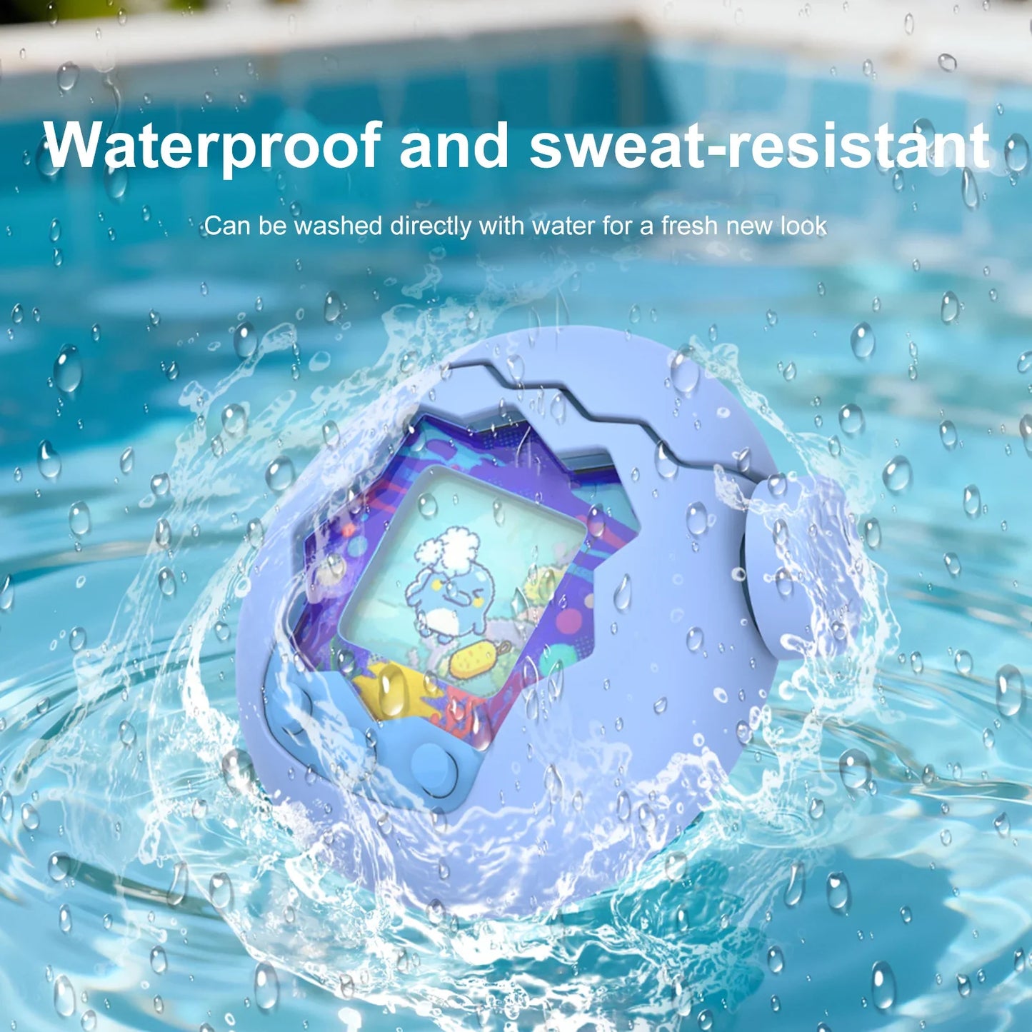 Silicone Cover with Thumb Grips and Lanyard | Soft Full Body Case for Tamagotchi Paradise
