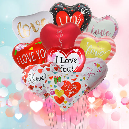 Love Heart Bear Balloon with Stand | Valentine's Day Decor