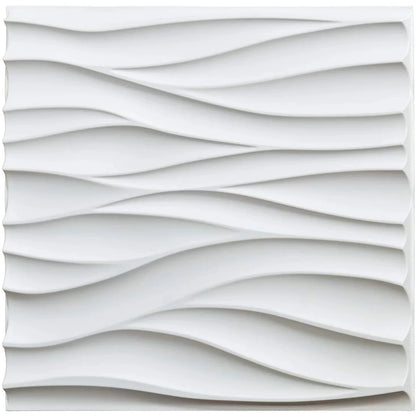 30x30cm Three-dimensional Wave Wall Panels Interior Wall Decor Paintable Wallpaper 3D Wall Decor Covering Panels For Living Room