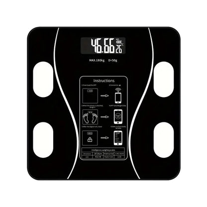 Smart Bluetooth Digital Scale – LED Display with App Sync and Rechargeable Battery