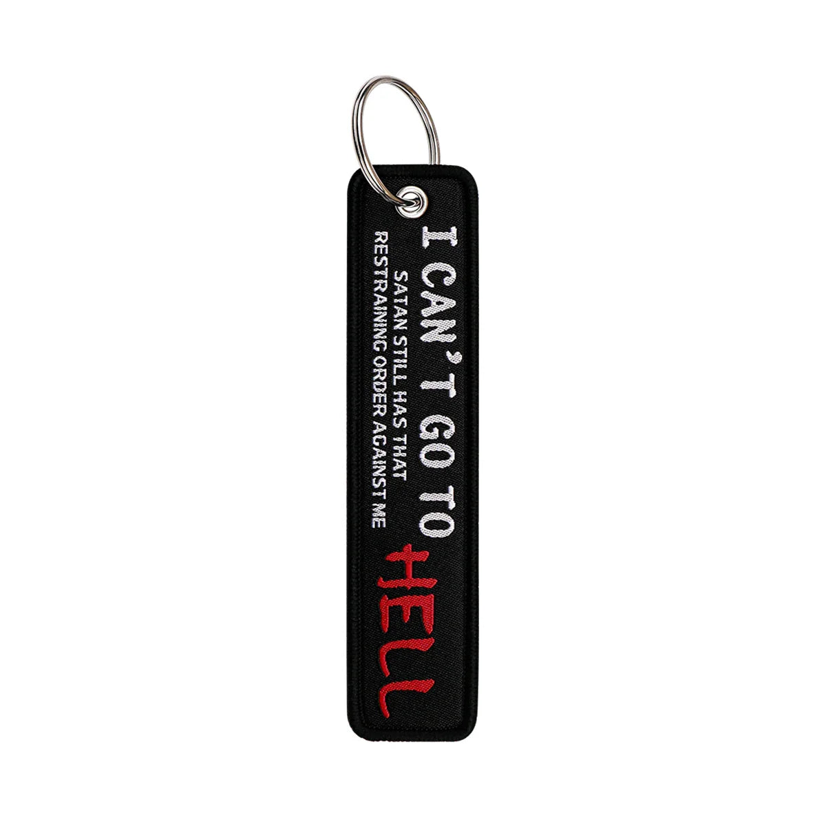 Embroidered Quote Key Fob | Personalized Gift Keyring