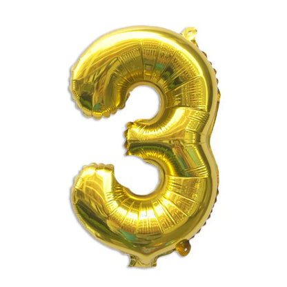 32 Inch Gold Foil Number Balloons 0-9 | Birthday Party Decorations