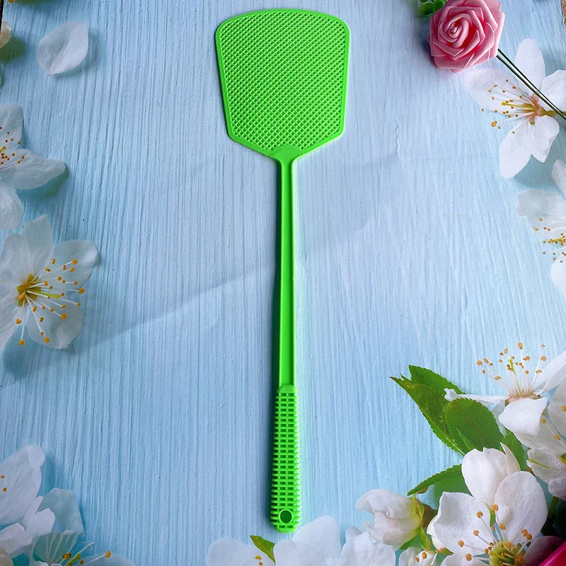 Large Plastic Fly Swatter | Extended Handle Manual Mosquito Swatter